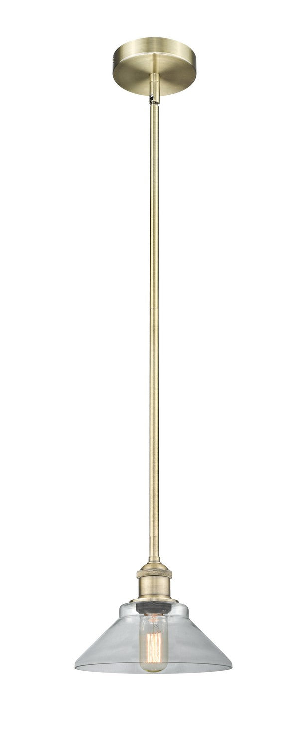 Innovations 616-1S-AB-G132 One Light Mini Pendant, Antique Brass