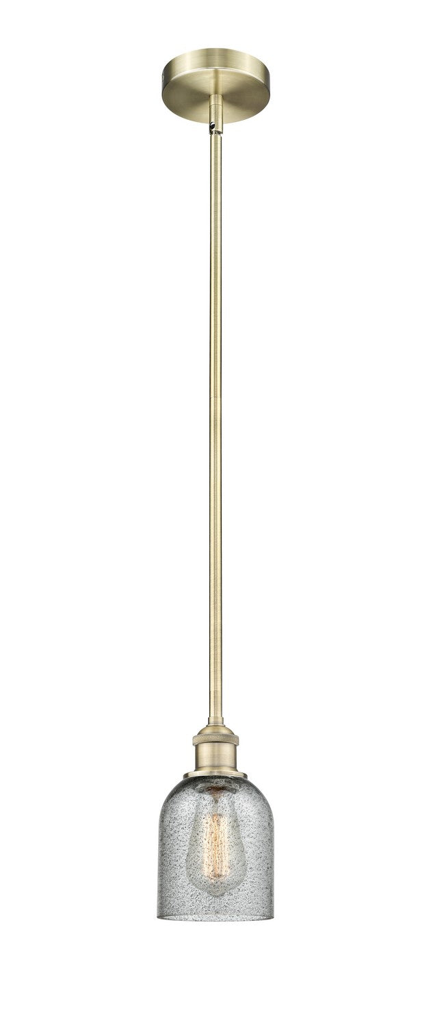 Innovations 616-1S-AB-G257 One Light Mini Pendant, Antique Brass