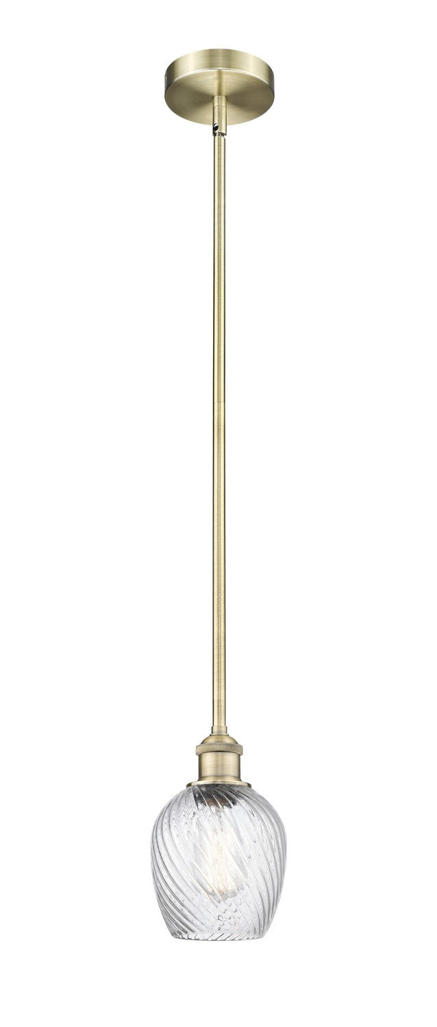 Innovations 616-1S-AB-G292 One Light Mini Pendant, Antique Brass