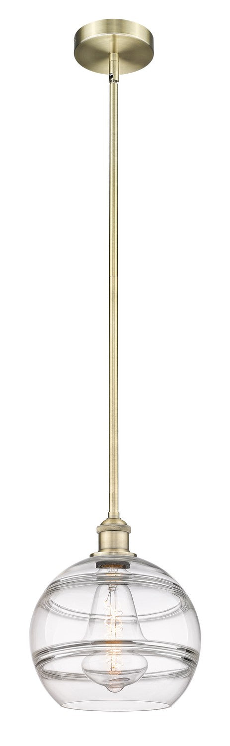 Innovations 616-1S-AB-G556-10CL One Light Mini Pendant, Antique Brass