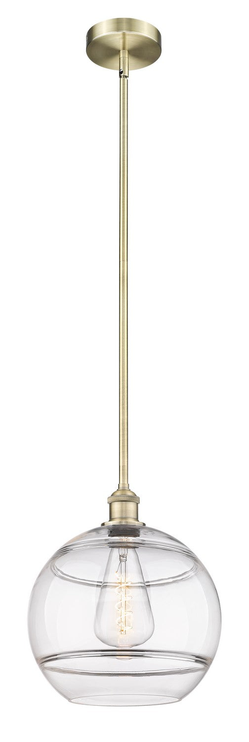 Innovations 616-1S-AB-G556-12CL One Light Mini Pendant, Antique Brass