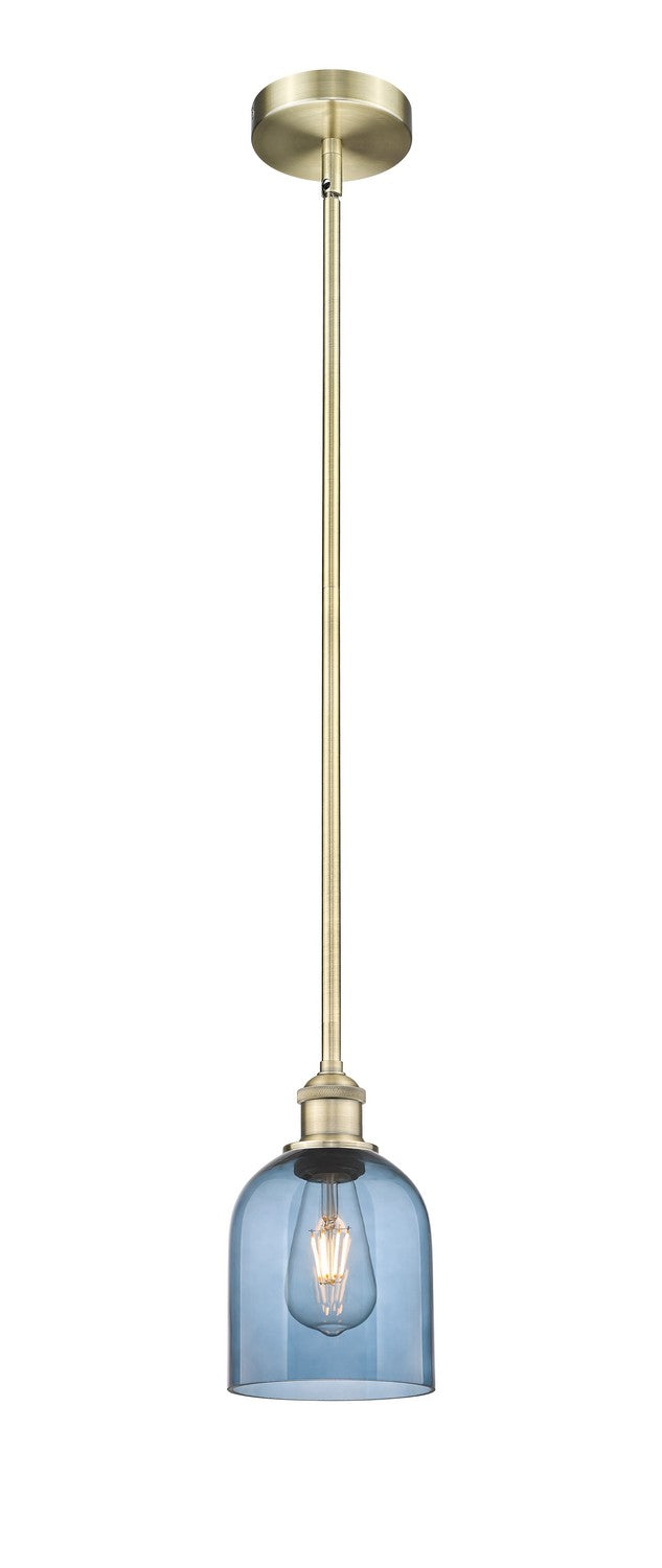 Innovations 616-1S-AB-G558-6BL One Light Mini Pendant, Antique Brass