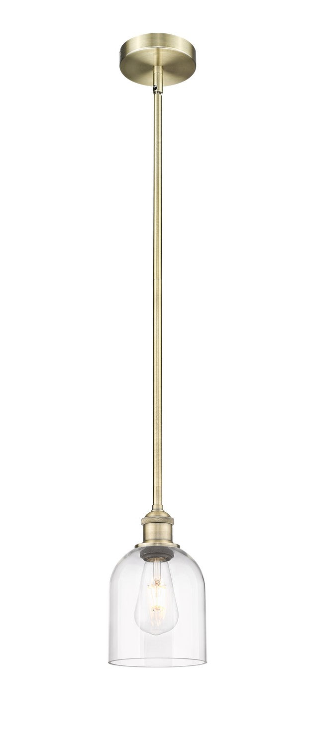 Innovations 616-1S-AB-G558-6CL One Light Mini Pendant, Antique Brass