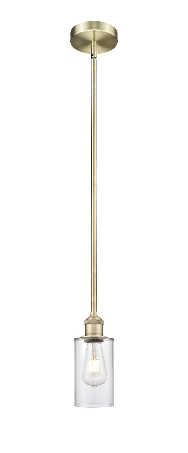 Innovations 616-1S-AB-G802 One Light Mini Pendant, Antique Brass