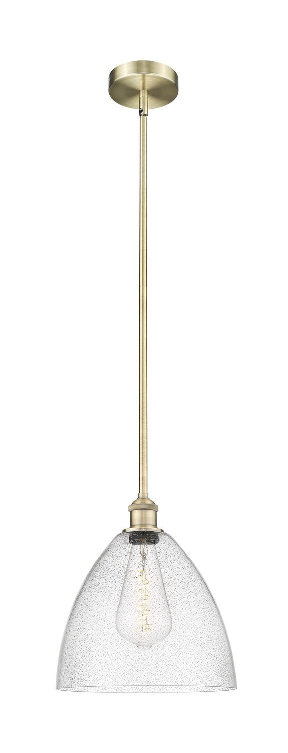 Innovations 616-1S-AB-GBD-124 One Light Mini Pendant, Antique Brass