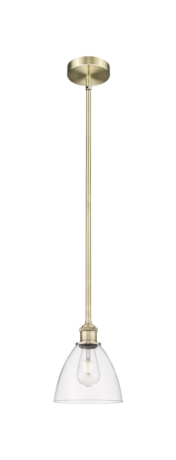 Innovations 616-1S-AB-GBD-752 One Light Mini Pendant, Antique Brass