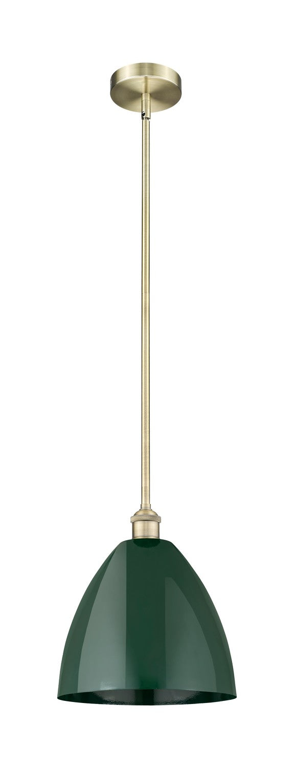 Innovations 616-1S-AB-MBD-12-GR One Light Mini Pendant, Antique Brass