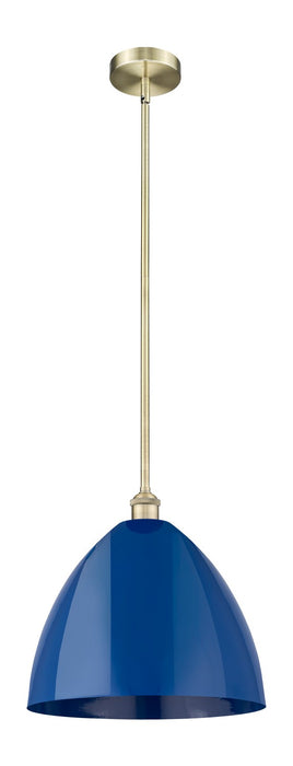 Innovations 616-1S-AB-MBD-16-BL One Light Mini Pendant, Antique Brass