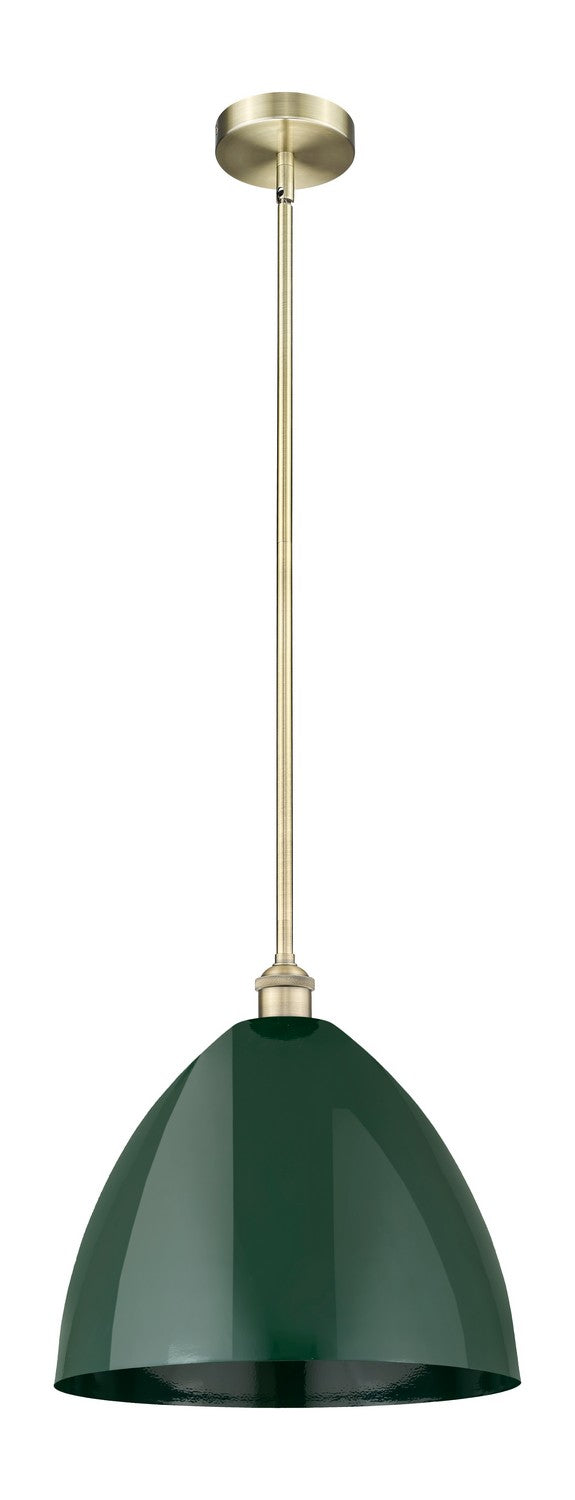 Innovations 616-1S-AB-MBD-16-GR One Light Mini Pendant, Antique Brass