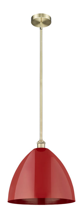 Innovations 616-1S-AB-MBD-16-RD One Light Mini Pendant, Antique Brass