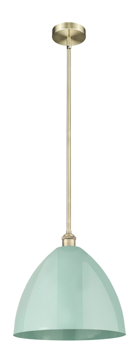 Innovations 616-1S-AB-MBD-16-SF One Light Mini Pendant, Antique Brass