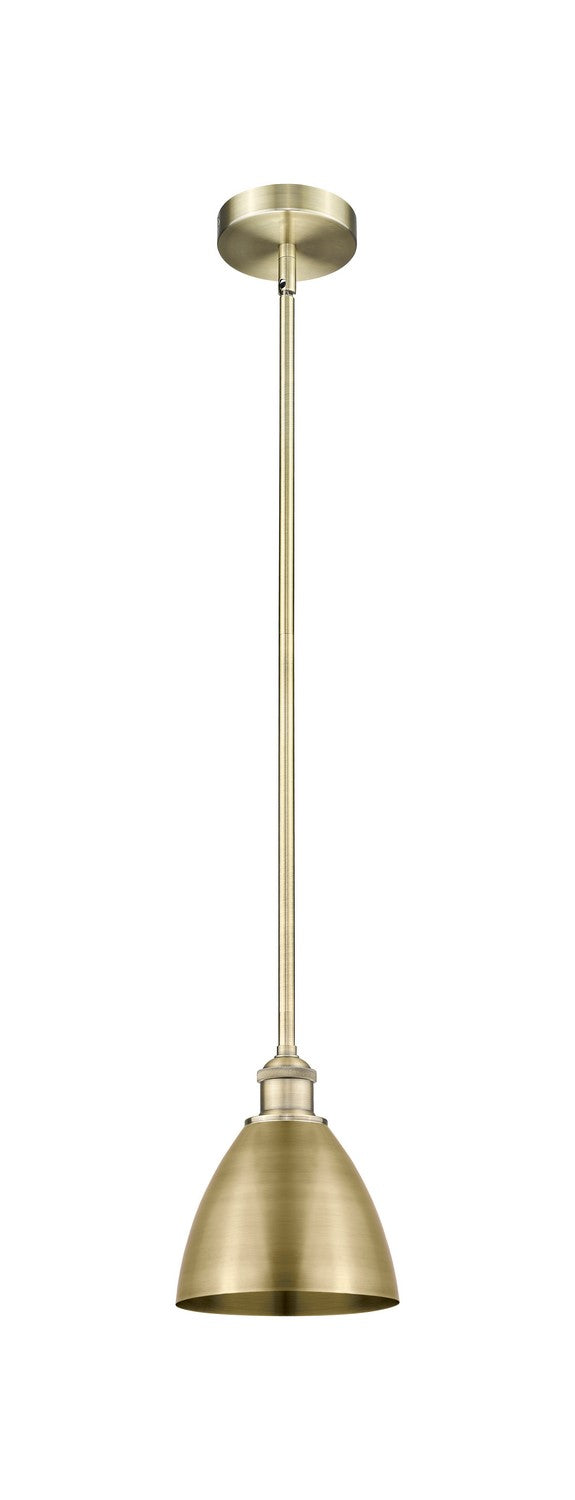 Innovations 616-1S-AB-MBD-75-AB One Light Mini Pendant, Antique Brass