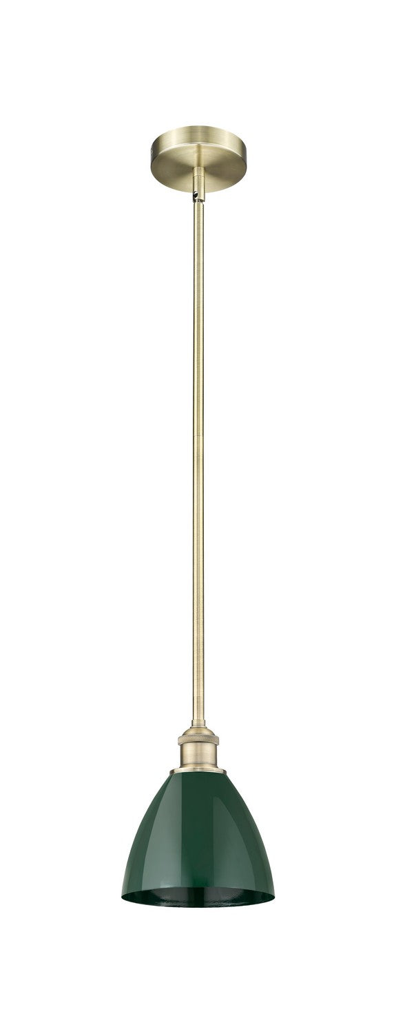 Innovations 616-1S-AB-MBD-75-GR One Light Mini Pendant, Antique Brass