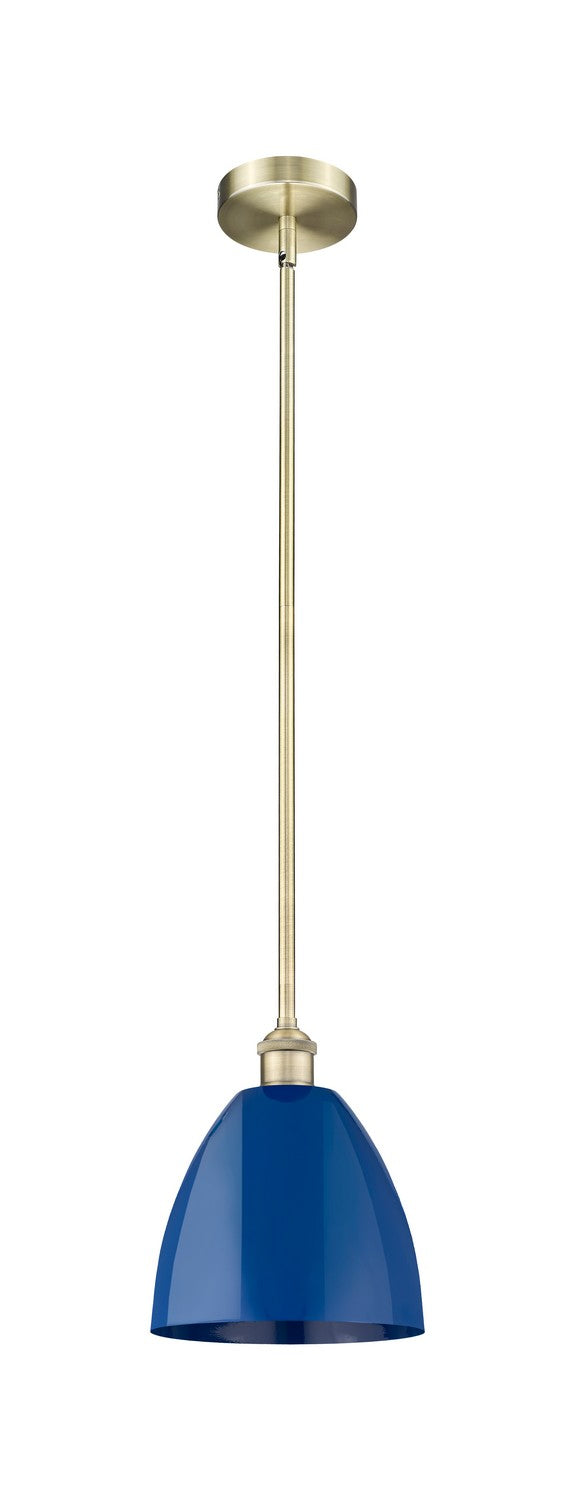 Innovations 616-1S-AB-MBD-9-BL One Light Mini Pendant, Antique Brass