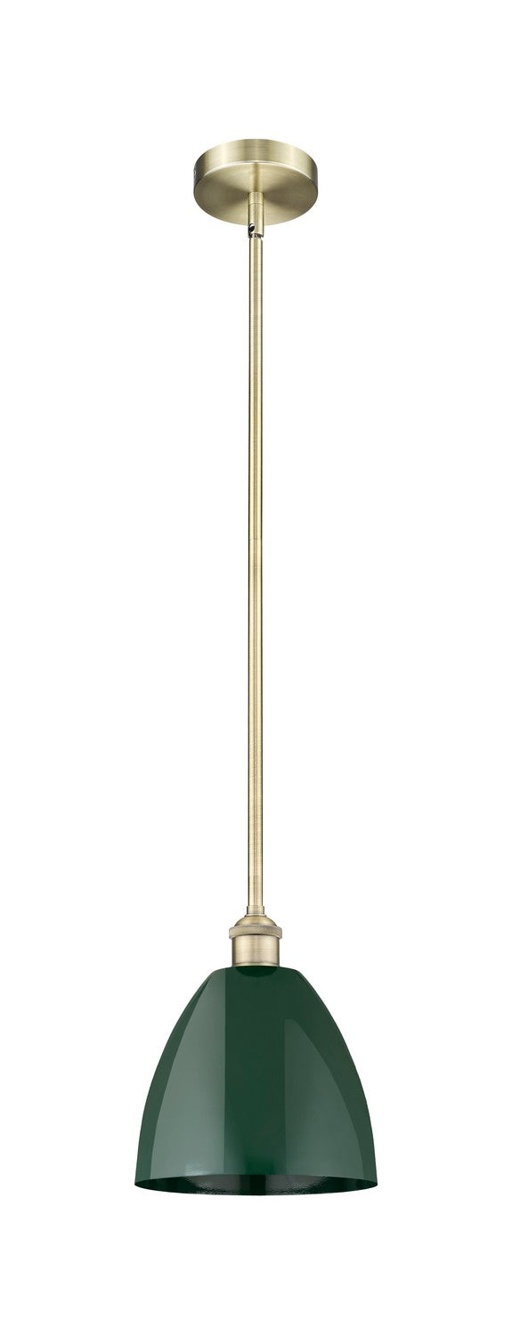 Innovations 616-1S-AB-MBD-9-GR One Light Mini Pendant, Antique Brass