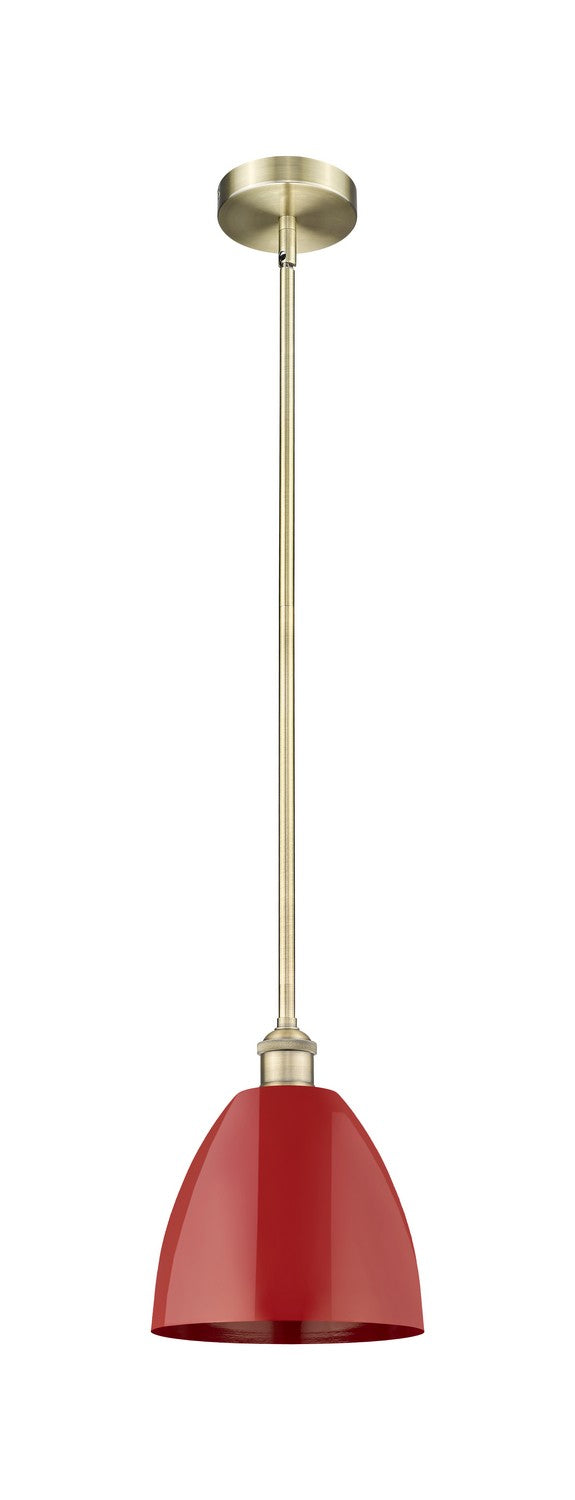 Innovations 616-1S-AB-MBD-9-RD One Light Mini Pendant, Antique Brass