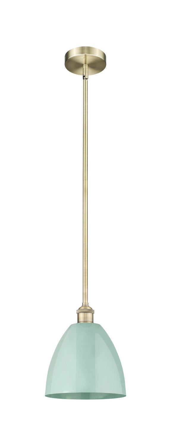 Innovations 616-1S-AB-MBD-9-SF One Light Mini Pendant, Antique Brass