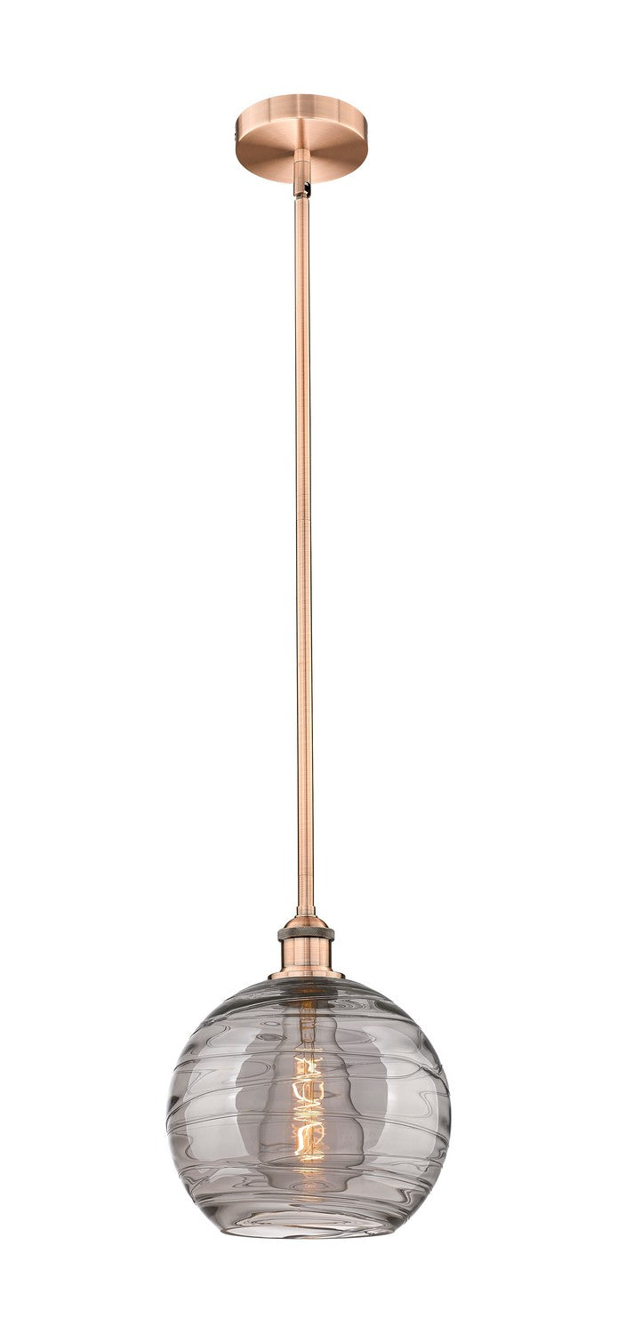 Innovations 616-1S-AC-G1213-10SM One Light Mini Pendant, Antique Copper
