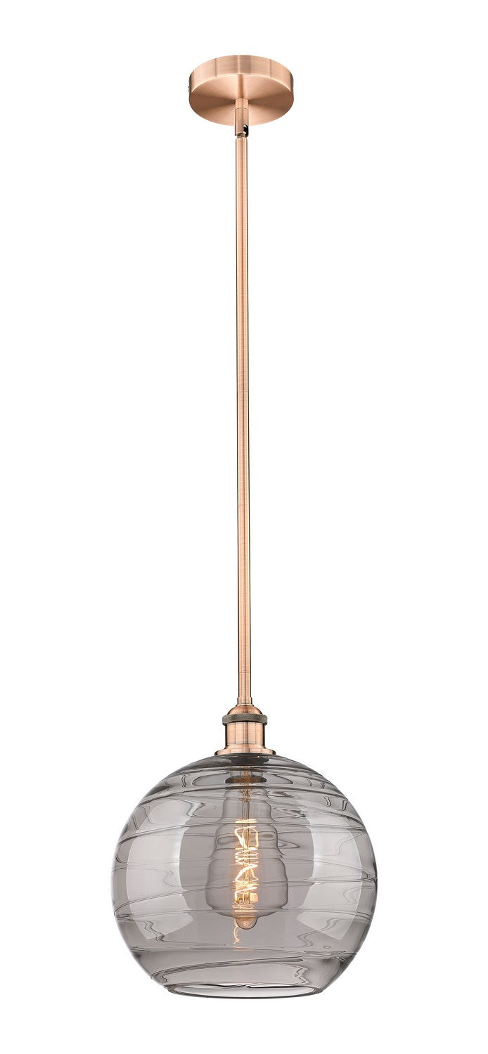 Innovations 616-1S-AC-G1213-12SM One Light Mini Pendant, Antique Copper