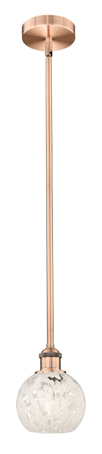 Innovations 616-1S-AC-G1216-6WM LED Mini Pendant, Antique Copper