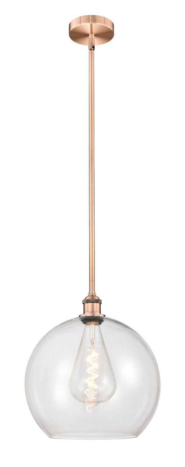 Innovations 616-1S-AC-G122-14 One Light Pendant, Antique Copper