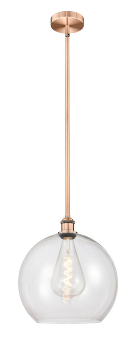 Innovations 616-1S-AC-G122-14 One Light Pendant, Antique Copper