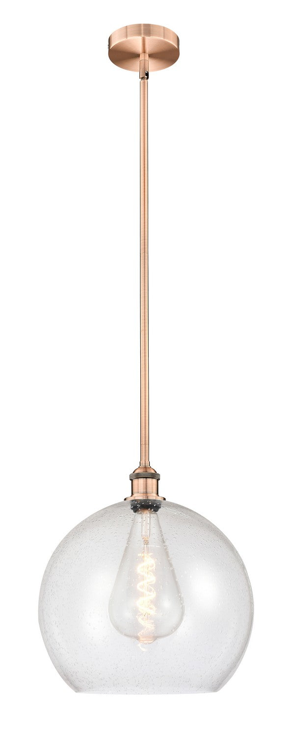 Innovations 616-1S-AC-G124-14 One Light Pendant, Antique Copper