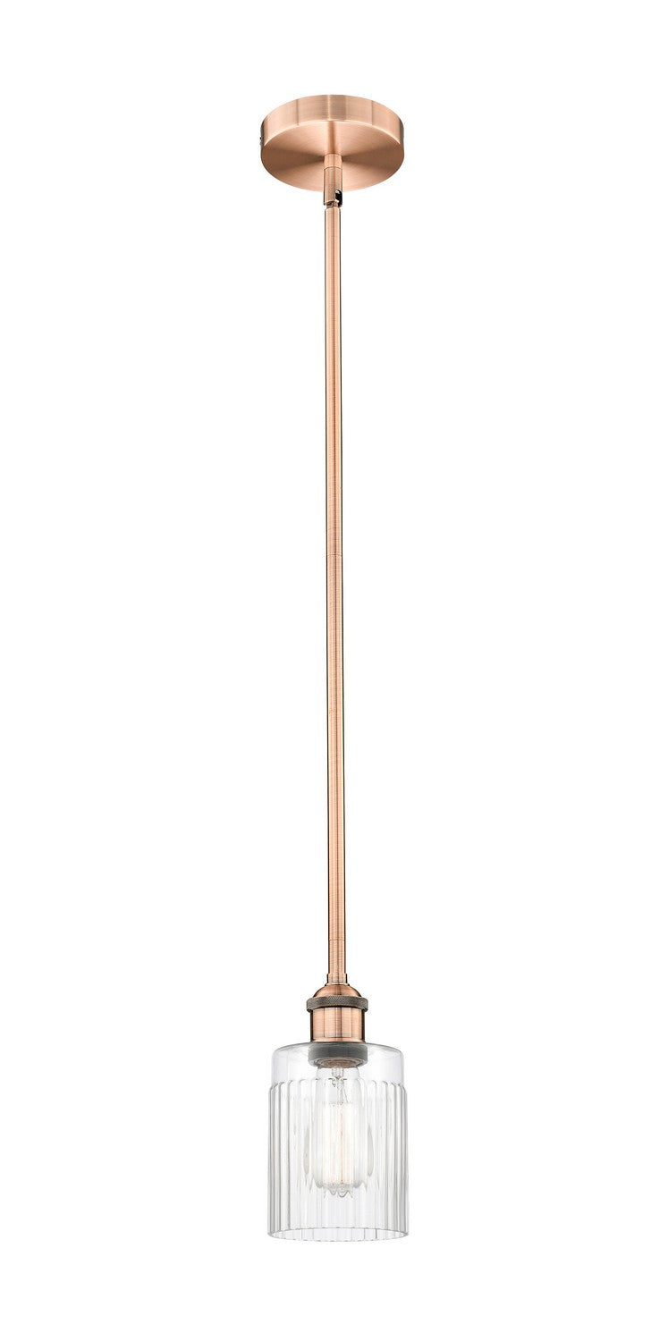Innovations 616-1S-AC-G342 One Light Mini Pendant, Antique Copper