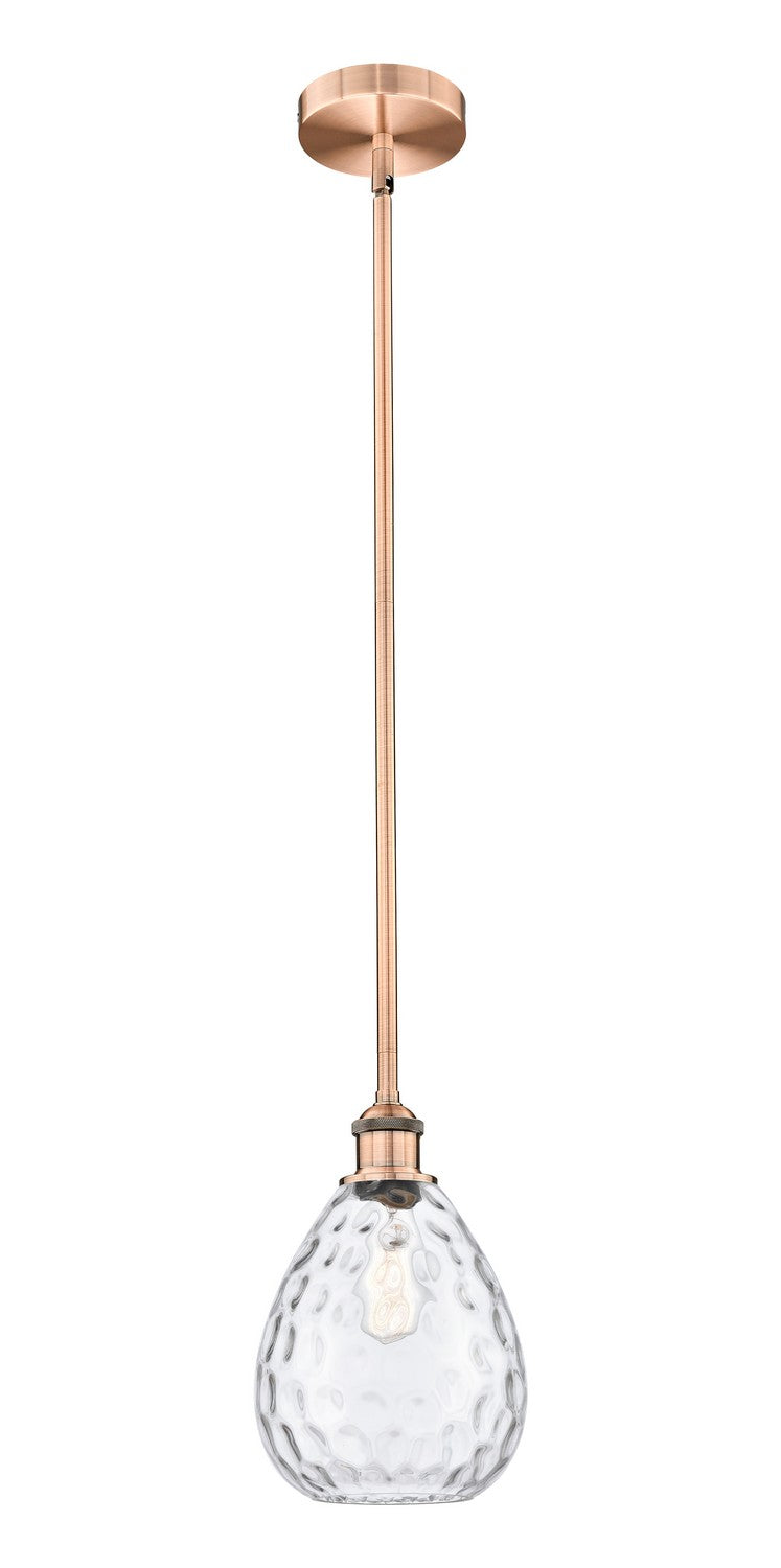 Innovations 616-1S-AC-G372 One Light Mini Pendant, Antique Copper