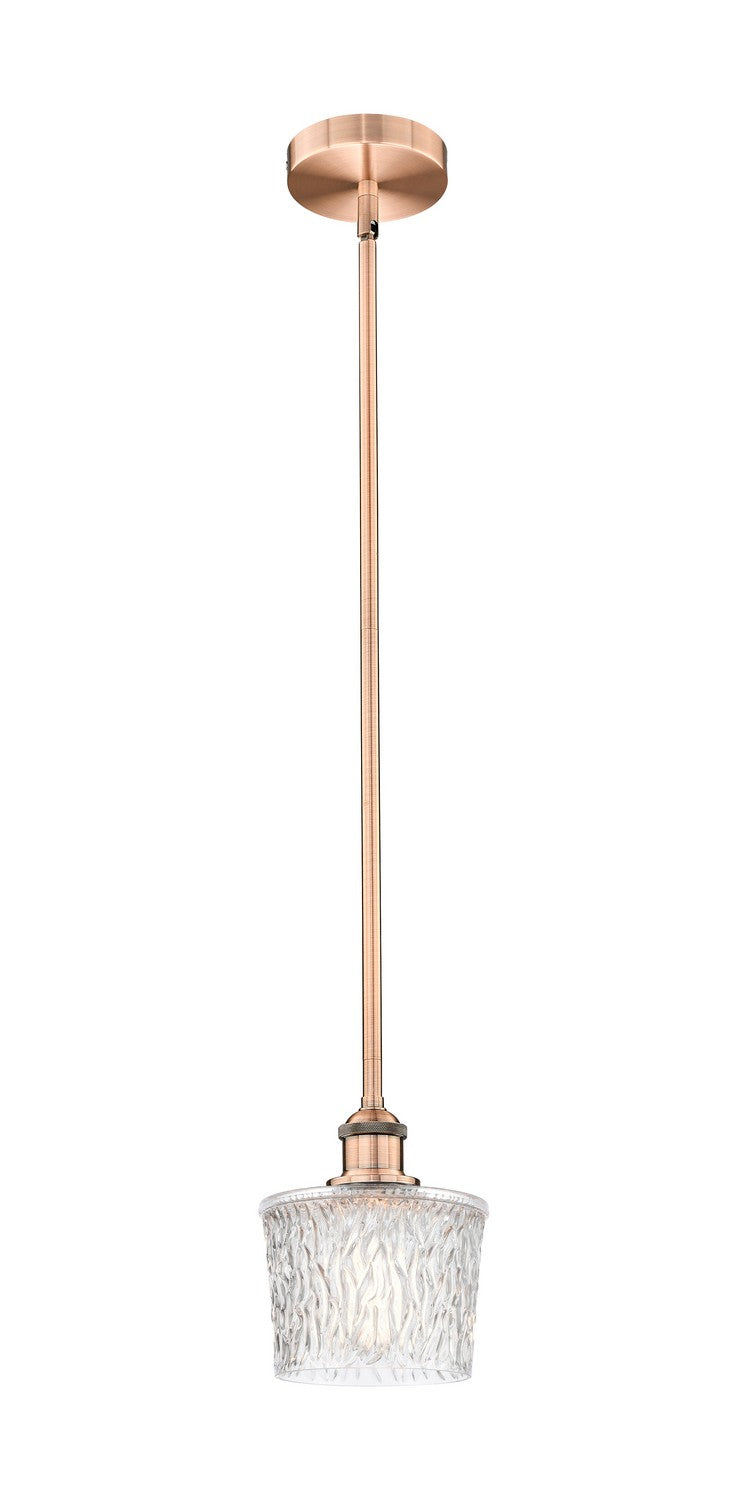 Innovations 616-1S-AC-G402 One Light Mini Pendant, Antique Copper