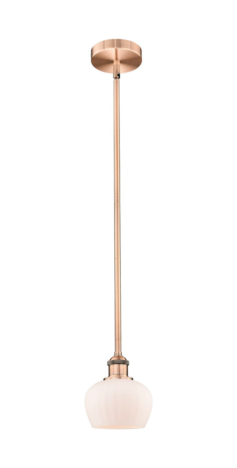 Innovations 616-1S-AC-G91 One Light Mini Pendant, Antique Copper