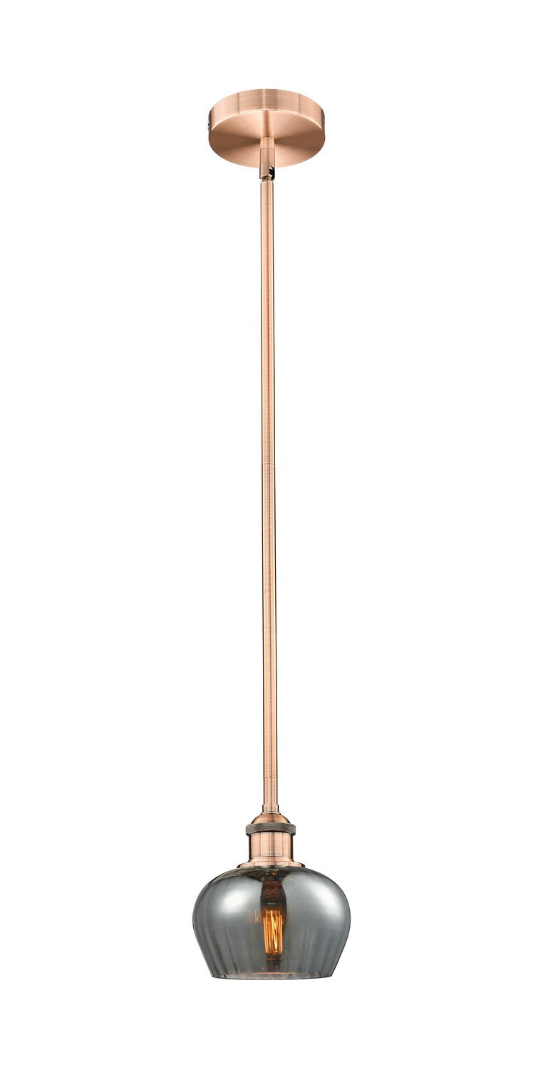 Innovations 616-1S-AC-G93 One Light Mini Pendant, Antique Copper