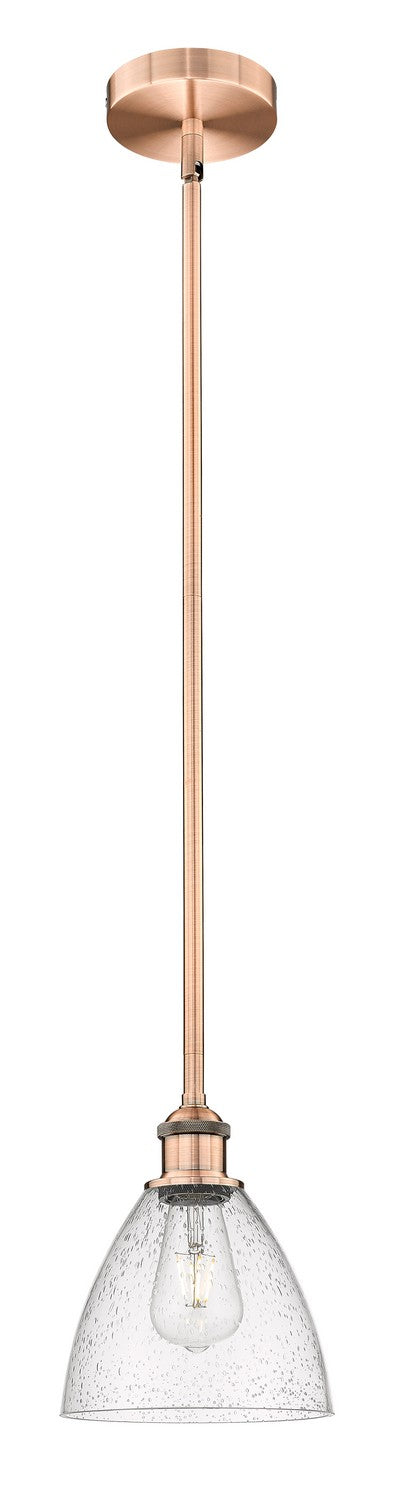 Innovations 616-1S-AC-GBD-754 One Light Mini Pendant, Antique Copper