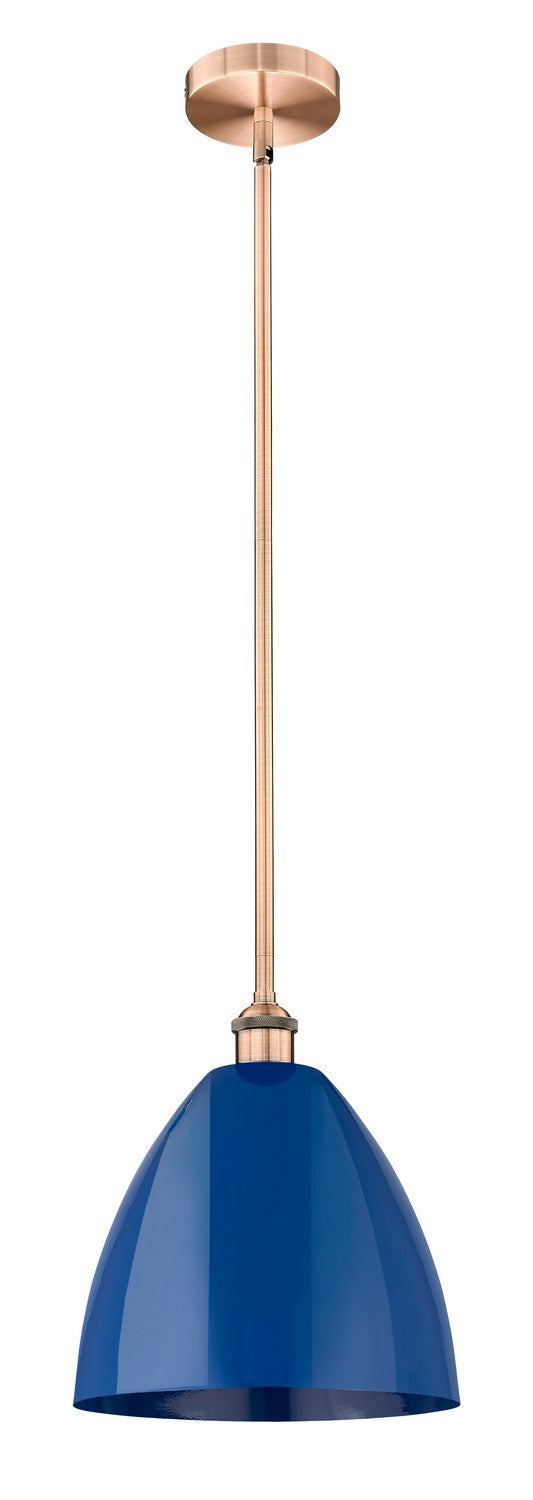Innovations 616-1S-AC-MBD-12-BL One Light Mini Pendant, Antique Copper