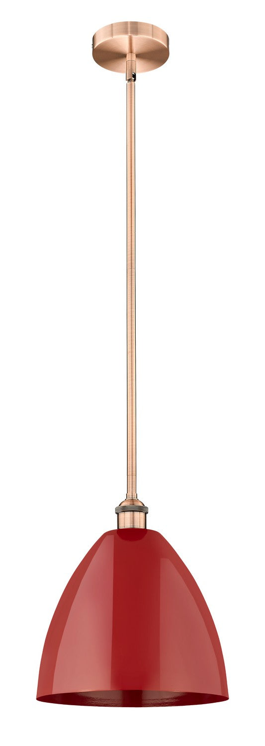 Innovations 616-1S-AC-MBD-12-RD One Light Mini Pendant, Antique Copper