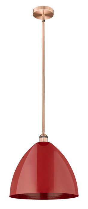 Innovations 616-1S-AC-MBD-16-RD One Light Mini Pendant, Antique Copper