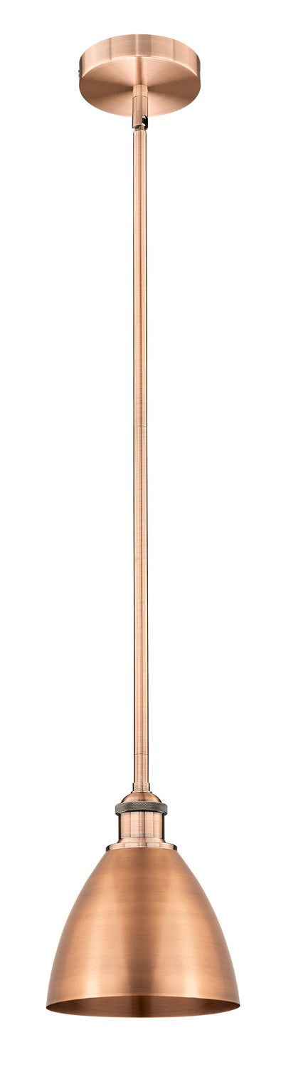 Innovations 616-1S-AC-MBD-75-AC One Light Mini Pendant, Antique Copper