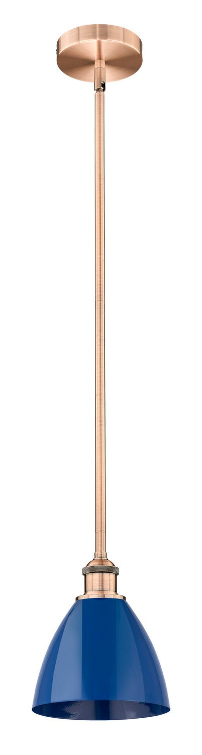 Innovations 616-1S-AC-MBD-75-BL One Light Mini Pendant, Antique Copper