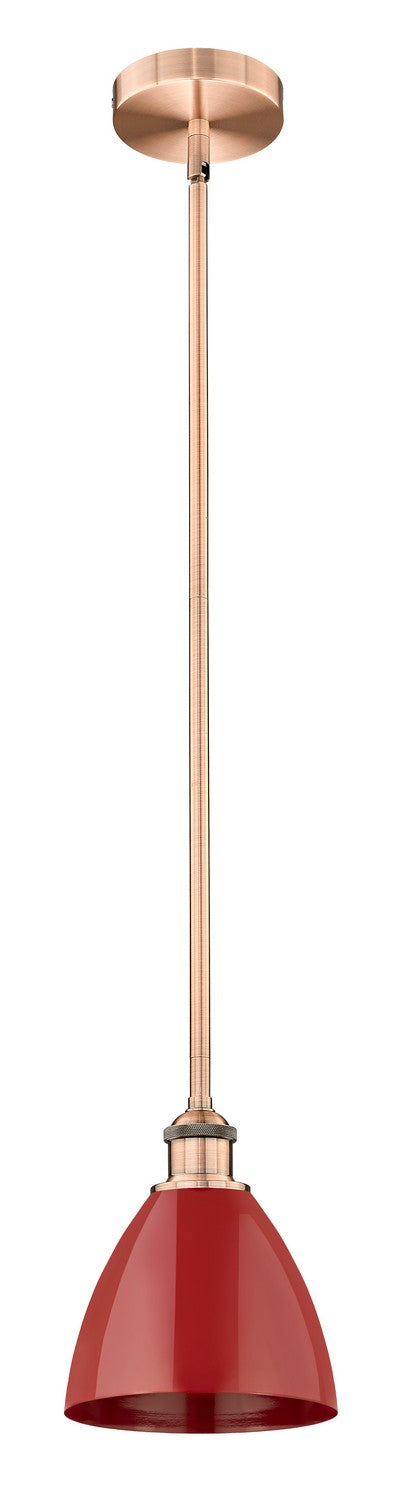 Innovations 616-1S-AC-MBD-75-RD One Light Mini Pendant, Antique Copper