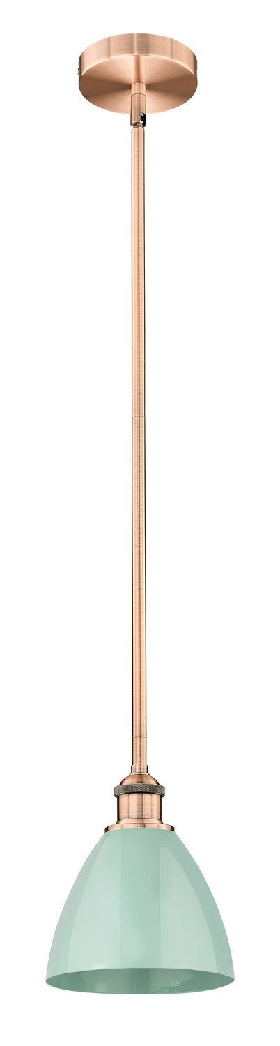 Innovations 616-1S-AC-MBD-75-SF One Light Mini Pendant, Antique Copper