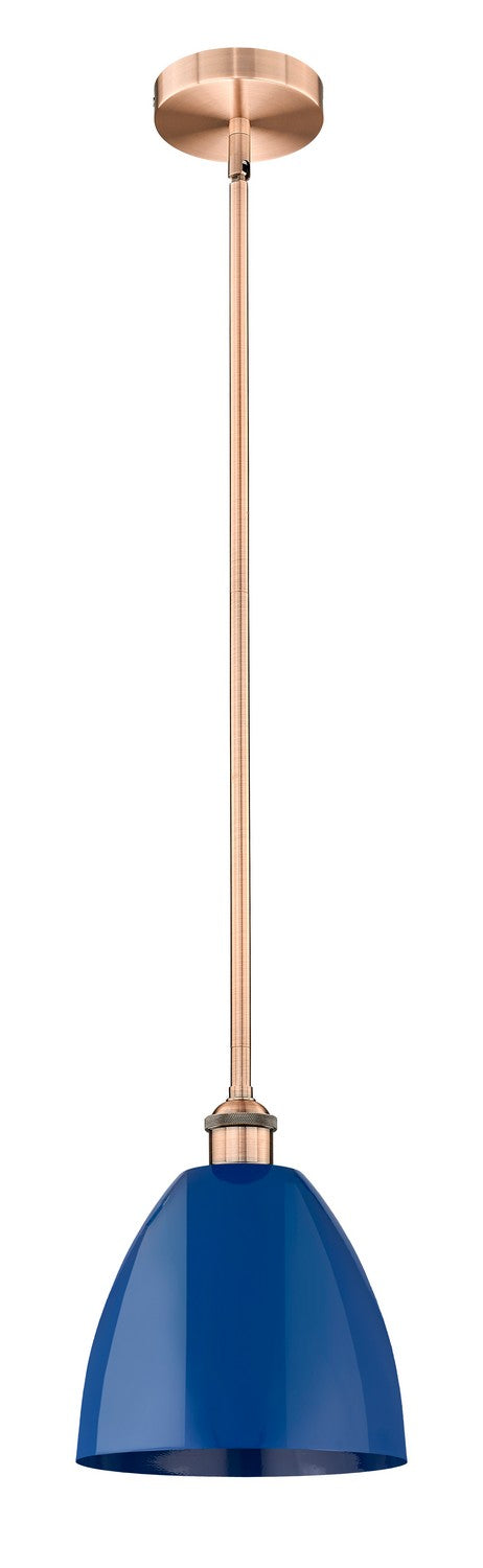 Innovations 616-1S-AC-MBD-9-BL One Light Mini Pendant, Antique Copper