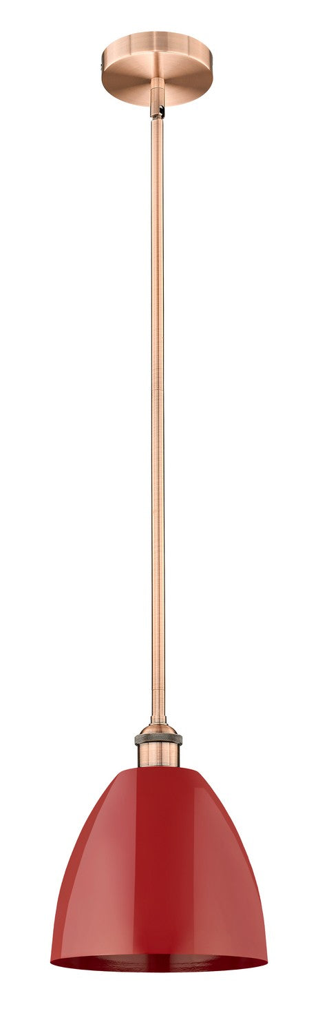 Innovations 616-1S-AC-MBD-9-RD One Light Mini Pendant, Antique Copper