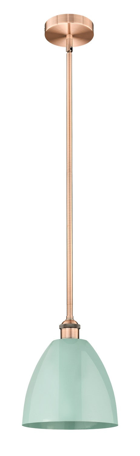 Innovations 616-1S-AC-MBD-9-SF One Light Mini Pendant, Antique Copper