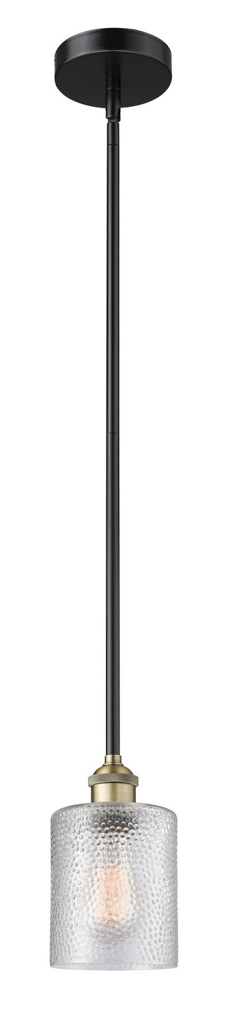 Innovations 616-1S-BAB-G112 One Light Mini Pendant, Black Antique Brass