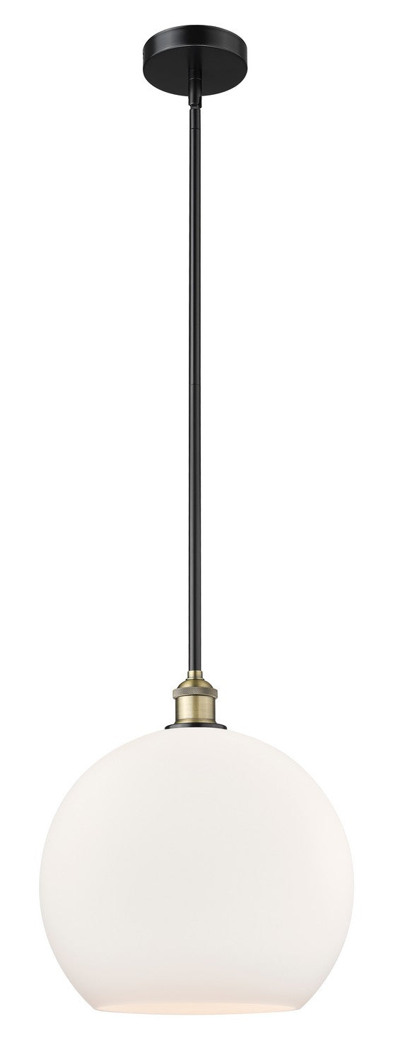 Innovations 616-1S-BAB-G121-14 One Light Pendant, Black Antique Brass