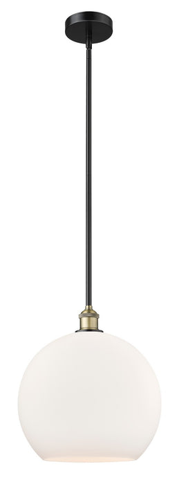 Innovations 616-1S-BAB-G121-14 One Light Pendant, Black Antique Brass