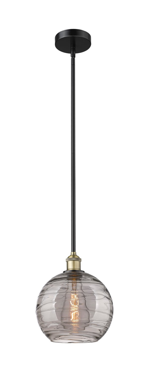 Innovations 616-1S-BAB-G1213-10SM One Light Mini Pendant, Black Antique Brass