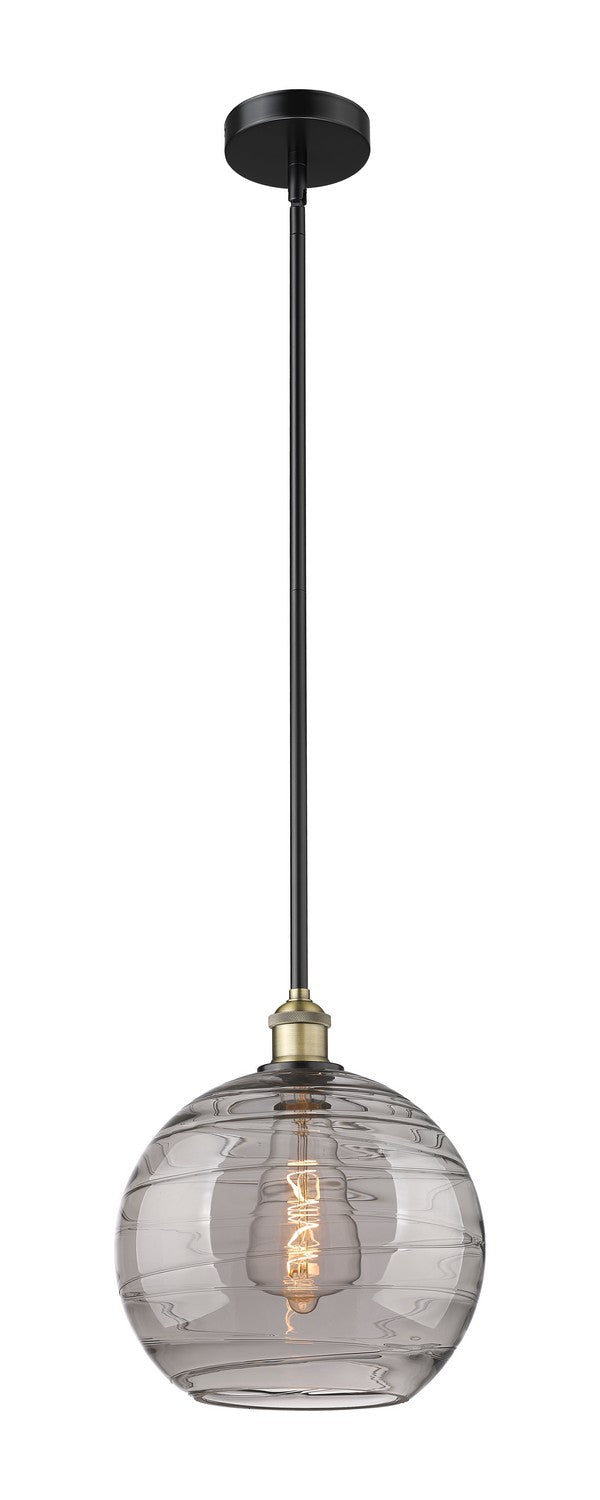 Innovations 616-1S-BAB-G1213-12SM One Light Mini Pendant, Black Antique Brass