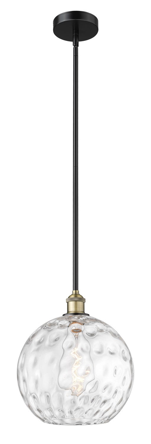 Innovations 616-1S-BAB-G1215-12 One Light Mini Pendant, Black Antique Brass
