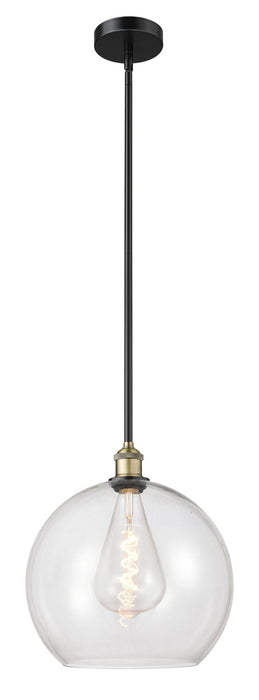 Innovations 616-1S-BAB-G122-14 One Light Pendant, Black Antique Brass